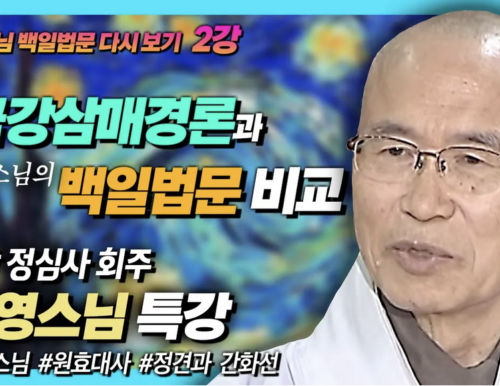 정심사 계묘년 하안거 특별강좌 회주 원영 스님의 퇴옹당 성철 대종사 백일법문 2강 (불광미디어 제작)